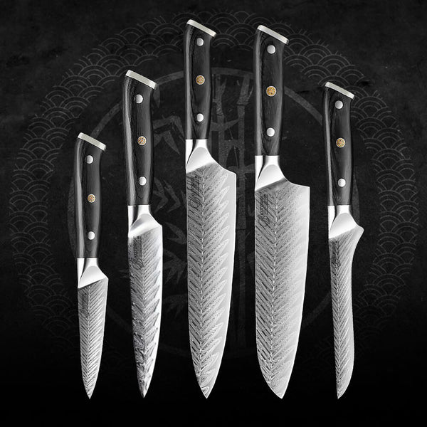 KUROCHIKU - Set de 5 couteaux